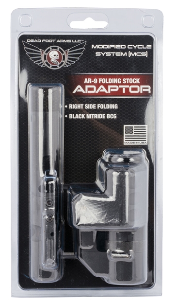 Picture of Dead Foot Dfamcsrfs9mm2bn1 Modified Cycle System  9Mm Luger With Right Side Folding Stock Adaptor Black Nitride Bcg