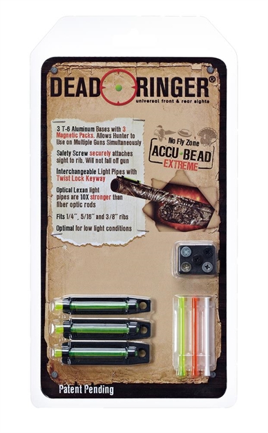 Picture of Dead Ringer Ringer Sight Fiber Optic Accu-Bead Ext Front 3Pc Univ