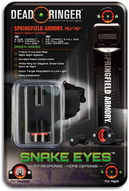 Picture of Dead Ringer Ringer Night Sight Snake Eyes Series-3 Grn Spfld Xd/Xdm