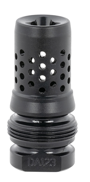 Picture of  Dead Air Da123 Xeno Muzzle Brake Black Nitride 4140 Steel With 1/2"-28 Tpi Threads