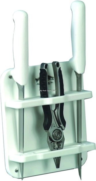 Picture of Deep Blue Knife Plier Rig Holder Screw Mount White