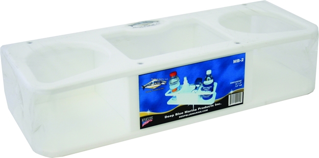 Picture of Deep Blue Lrg Dbl Drink Holder Polymer W/Med Box Suction Cup