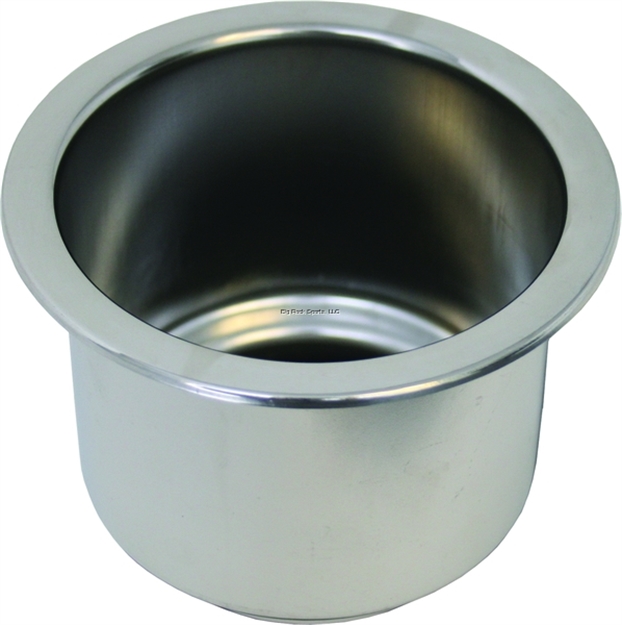 Picture of Deep Blue Recessed Cup Holder Ssteel W/Drain Clam Packed