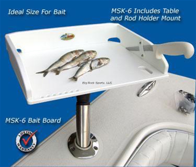 Picture of Deep Blue Small Bait Table W/ Msr Arm & Ms202 Ball Mount 14"X11"