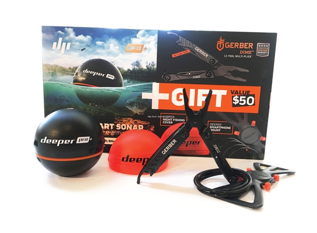Picture of Deeper Fishfinder Deeper Smart Sonar Pro+ Glb, Christmas Bundle 2018 With Gerber Multi-Tool