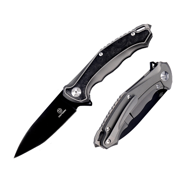 Picture of Defcon Agent Folder 4 IN Blade Gray Titanium Handle