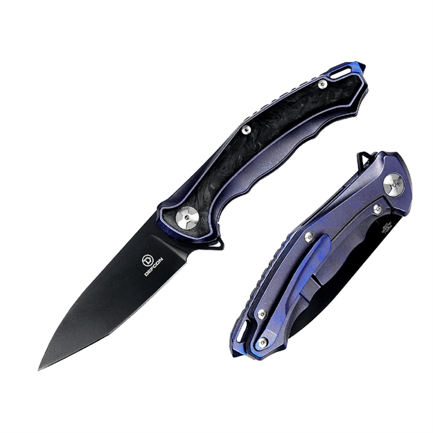 Picture of Defcon Agent S35vn Folder 4 IN Violet Titanium-Forged Carbon