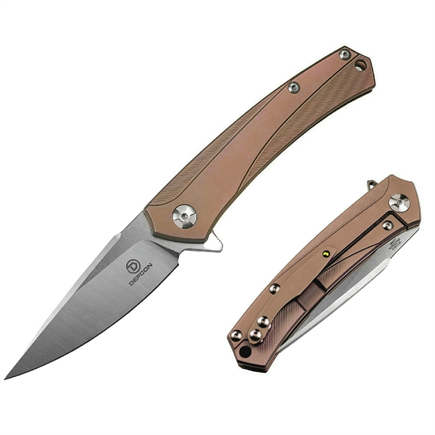 Picture of Defcon Barracuda Folder 3.5 IN Blade Fde Titanium Handle