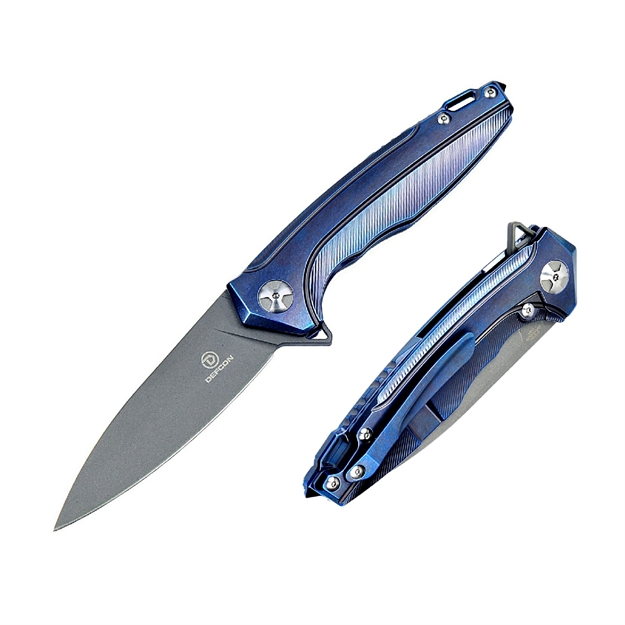 Picture of Defcon Kabuto S35vn Folder 3.5In Violet Milled Titanium Hndl