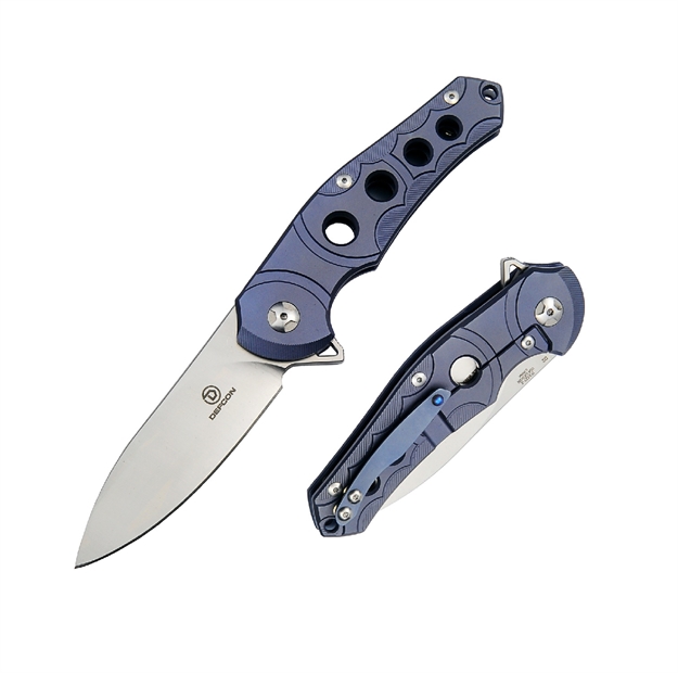 Picture of Defcon Sphere Folder 3.5 IN Blade Violet Titanium-G10 Handle
