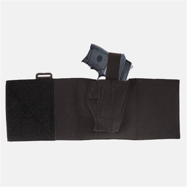 Picture of  Desantis Gunhide 062Bamaz0 Apache Rig  Ankle Black Elastic Velcro Fits Kel-Tec P-11/Sig P365 Right Hand