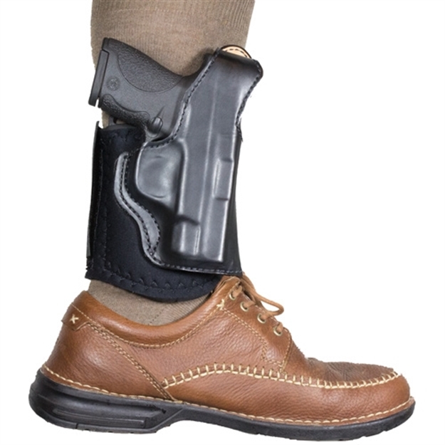 Picture of Desantis Diehard Ankle Holster RH Leather Fits Glock 43 Black 014PC8BZ0