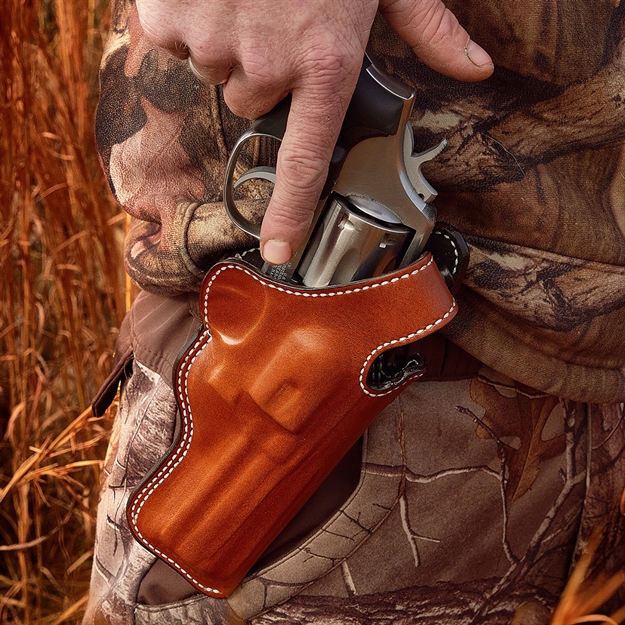 Picture of  Desantis Gunhide 016Tc5lz0 Dual Angle Hunter  Owb Tan Leather Belt Slide Fits Glock 40 Right Hand 792695351887