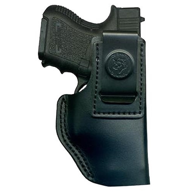 Picture of  Desantis Gunhide 031Bbd9z0 Insider  Owb Black Leather Belt Clip Compatible W/Ruger Lc9/Glock 42/43 Left Hand