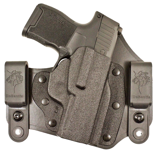 Picture of  Desantis Gunhide 105Kay8z0 Intruder  Iwb/Owb Black Leather Belt Clip Fits Glock 42 Right Hand