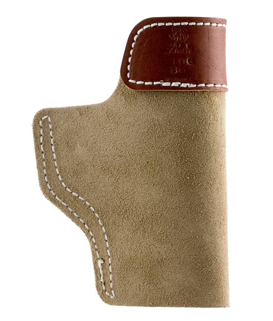 Picture of  Desantis Gunhide 106Nbb6z0 Sof-Tuck  Iwb Natural Leather/Suede Belt Clip Fits Glock 19 Left Hand 792695305057