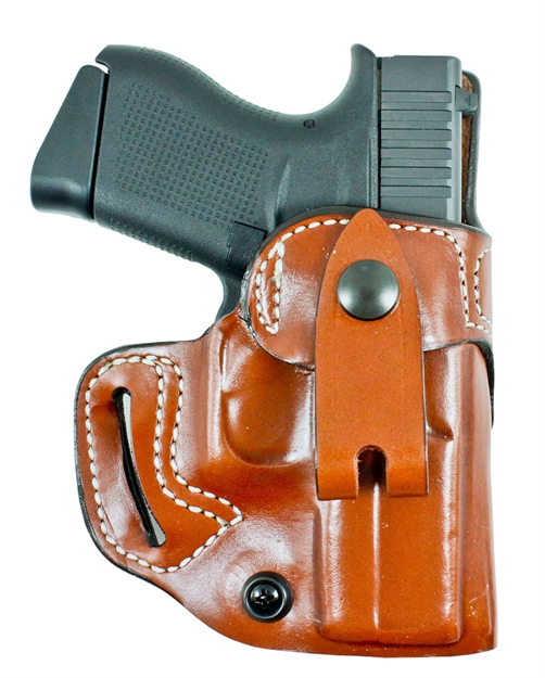Picture of  Desantis Gunhide 159Ta8bz0 Osprey  Iwb/Owb Tan Leather Belt Slide Fits Glock 43/43X Belt 1.50" Wide Right Hand 792695346760