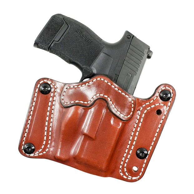 Picture of  Desantis Gunhide 194Tj8hz0 Variable 194  Owb Tan Leather Fits Sig P320c/P250c Belt Clip Mount Ambidextrous