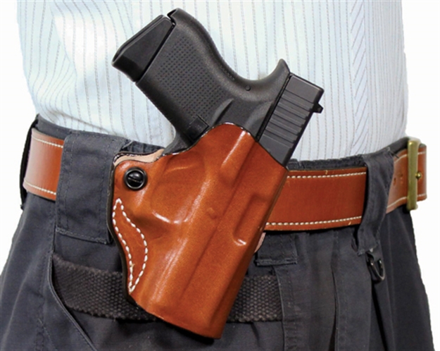 Picture of Desantis Mini Scabbard Holster RH Owb Leather Ruger Sr22 Tan 019TAI3Z0