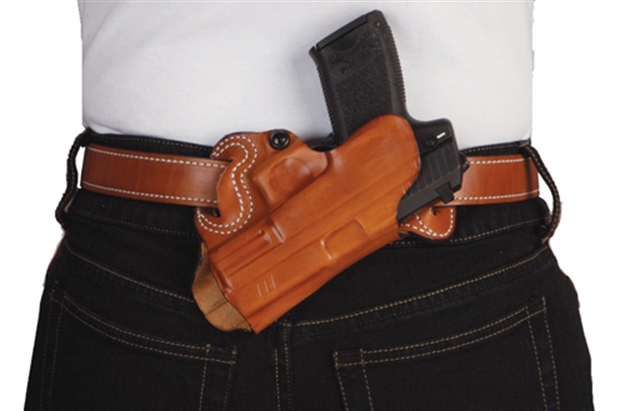 Picture of Desantis Small OF Back Holster RH Owb Lthr For Glock 17/19 TN 067