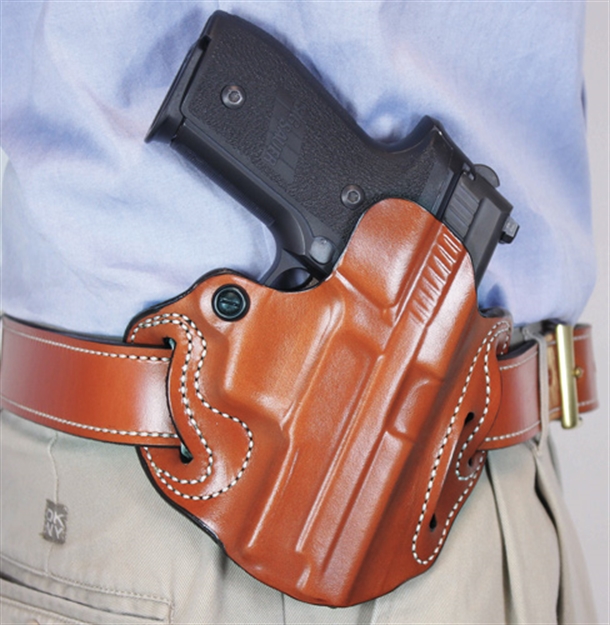 Picture of Desantis Speed Scabbard Holstr RH Owb Leather M&P 9/40 Tan! 002TAM9Z0