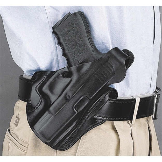 Picture of Desantis Thumb Break Scabbard RH Owb Leather S&W M&P 45 Blk