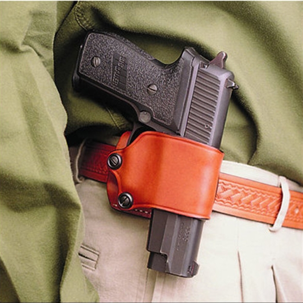 Picture of Desantis Yaqui Slide Holster RH Leather Large SA Autos Tan 023TASAZ0