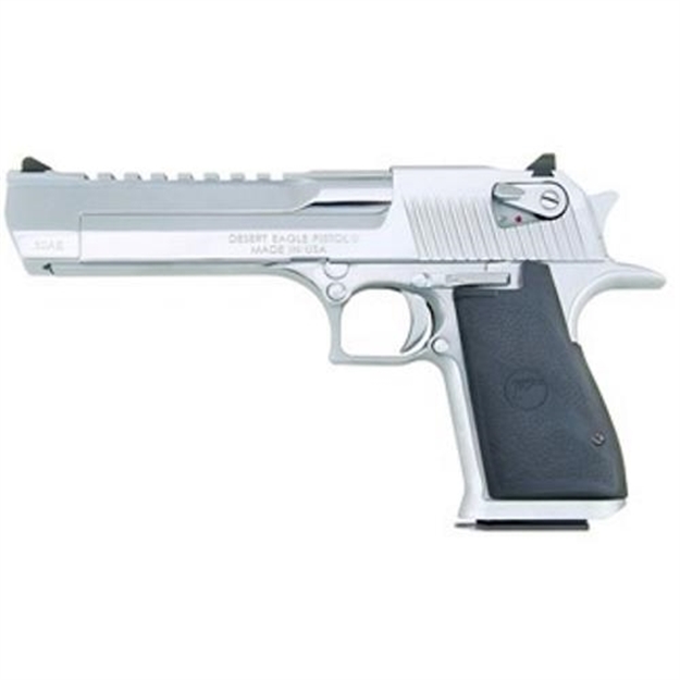 Picture of Magnum Research Desert Eagle Mark Xix Semi Auto Pistol 44 Mag, 6 In, Syn Grp, 8+1 Rnd, XL Polished Chrome Frame DE44PC