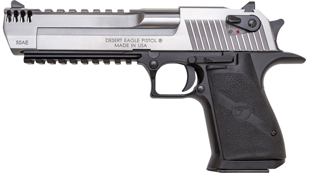 Picture of  Magnum Research De50asimb Desert Eagle Mark Xix L6 50 AE 6" 7+1 Black Hardcoat Anodized Aluminum Frame Stainless Steel Slide Black Polymer Grip