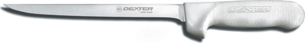 Picture of Dexter Sani-Safe 9" Fillet Knife, White Sure Grip Handle, Clam S133-9PCP 092187102431