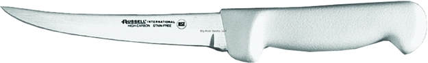 Picture of Dexter Basics 6" Flexible Curved Boning Knife, White Polypropylene Handle