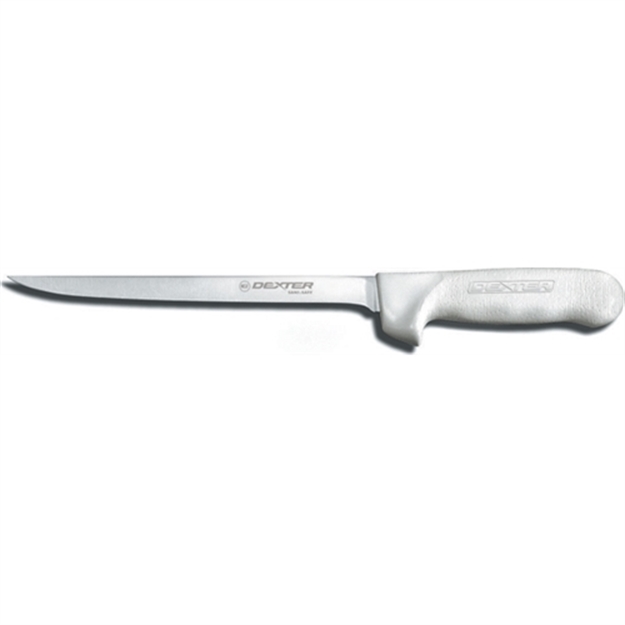 Picture of Dexter Sani-Safe 9" Fillet Knife, White Sure Grip Handle, Clam S133-9PCP