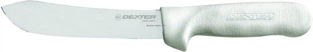 Picture of Dexter Sani-Safe 8" Butcher Knife, White Sure Grip Handle, Clam