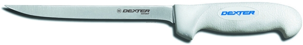 Picture of Dexter Sofgrip 9" Narrow Fillet Knife, White Handle, Clam