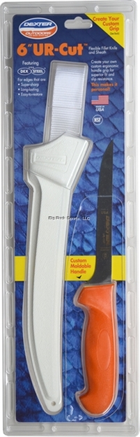 Picture of Dexter Ur-Cut 6" Fillet Knife Moldable Handle, With Sheath, Clam