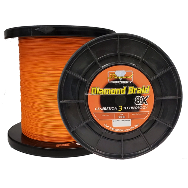 Picture of Diamond Diamond Braid Generation Iii  8X 3000Yds 70#Orange