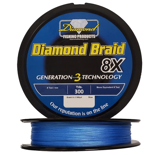 Picture of Diamond Diamond Braid Generation Iii  8X 300Yds 20#Blue