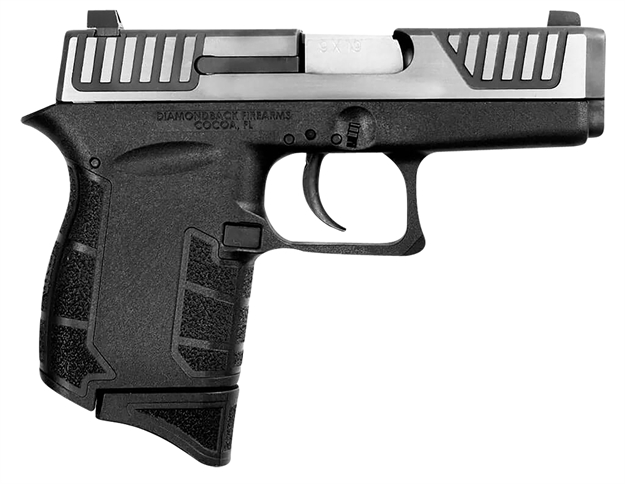 Picture of  Diamondback Db0200p031 Db9 Gen4 Micro-Compact Frame 9Mm Luger 6+1, 3.10" Stainless Steel Barrel & Serrated Slide, Black Polymer Frame & Grip