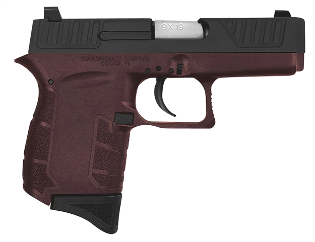 Picture of  Diamondback Db0200p071 Db9 Gen4 Micro-Compact Frame 9Mm Luger 6+1, 3.10" Stainless Steel Barrel, Black Nitride Serrated Stainless Steel Slide, Midnight Bronze Polymer Frame & Grip