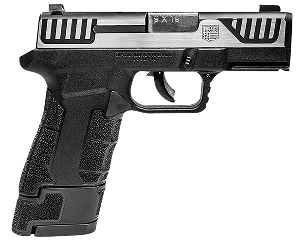 Picture of  Diamondback Db0300p031 Am2  Sub-Compact Frame 9Mm Luger 17+1, 3.50" Stainless Steel Barrel, Serrated Stainless Steel Slide, Black Polymer Frame W/Picatinny Rail & Polymer Grip 810035752658