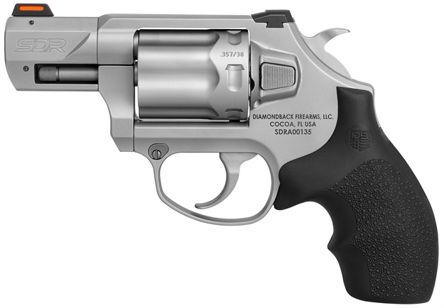 Picture of  Diamondback Db0700s711 Sdr  Small 357 Mag/38 Special +P 6 Shot 2" Glass Bead Stainless Steel Barrel, Cylinder & Frame, Black Hogue Rubber Grip, Exposed Hammer 810035754317