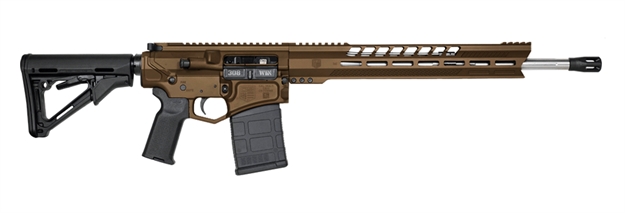 Picture of  Diamondback Db1032c071 Db10  308 Win 18" 20+1 Midnight Bronze Adjustable Magpul Ctr Stock Black Magpul Moe K2 Grip With Black Gold Lower 15" M-Lok 810035754027