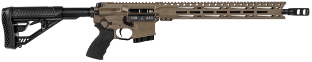 Picture of Diamondback Db15eml300fd Db15 Elite *California Compliant* 
Semi-Automatic 300 Aac Blackout 16" 10+1 Adaptive Tactical EX Performance Black Stk Flat Dark Earth Cerakote/Black Melonite