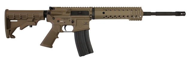 Picture of Diamondback Db15fdeca Db15 223 Keymod CA Comp 5.56 Nato 16" Fde Ctr Stk Fde/Blk