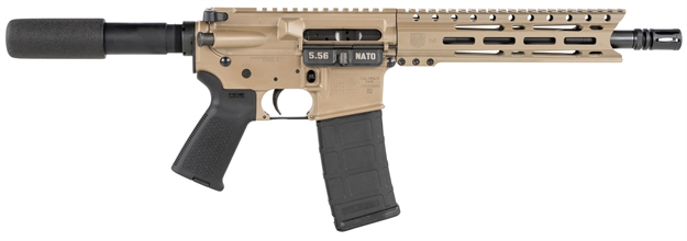 Picture of Diamondback Db15pcml10fde Db15 AR Pistol Carbine Length 5.56X45mm Nato 10" 30+1 Flat Dark Earth Buffer Tube Stock