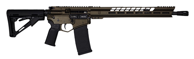 Picture of  Diamondback Db1731k071 Db15  5.56X45mm Nato 16" 30+1 Midnight Bronze Adjustable Magpul Ctr Stock Black Magpul Moe K2 Grip With Black Gold Lower 810035754119