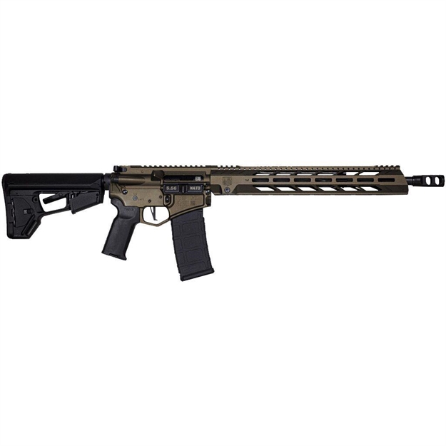 Picture of  Diamondback Db1758k071 Db15  5.56X45mm Nato 16" 30+1 Midnight Bronze Adjustable Magpul Acs-L Stock Black Magpul Moe-K2+ Grip 15" M-Lok