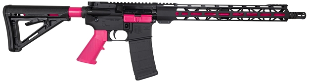 Picture of  Diamondback Db175ak591 Db15  5.56X45mm Nato 16" 30+1, Black With Prison Pink Accents, Carbon Lower, 15" M-Lok Handguard, Magpul Carbine Stock, A2 Grip