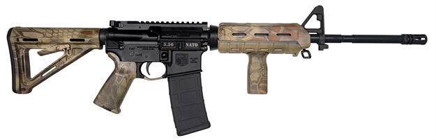Picture of  Diamondback Db175ak601 Db15  5.56X45mm Nato 30+1 16", Black Rec, Kryptek Mandrake Magpul Furniture, A2 Front Sight, Includes Magpul Mvg 810035752900