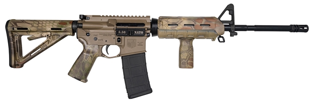 Picture of  Diamondback Db175ak611 Db15  5.56X45mm Nato 30+1 16", Fde Rec, Kryptek Mandrake Magpul Furniture, A2 Front Sight, Includes Magpul Mvg 810035752917